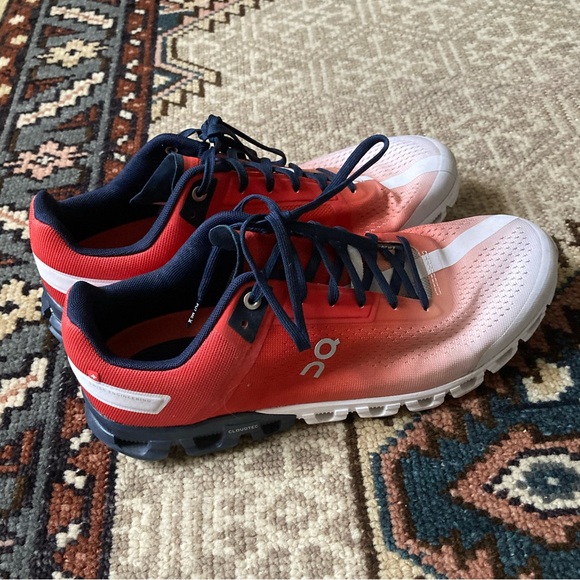 [On Running ] Mens Cloudflow Mesh Rust Eclipse Trainers 10